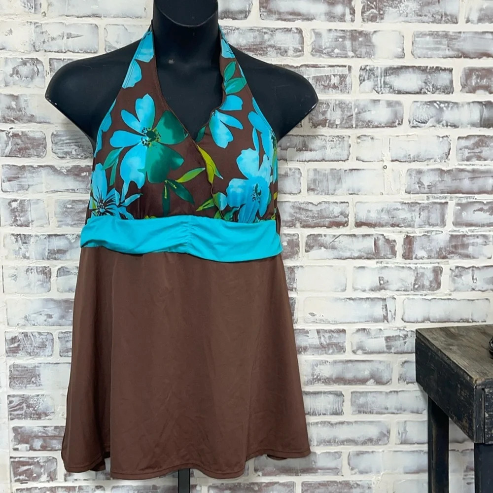 Tropical escape swimsuit women’s plus size 18W